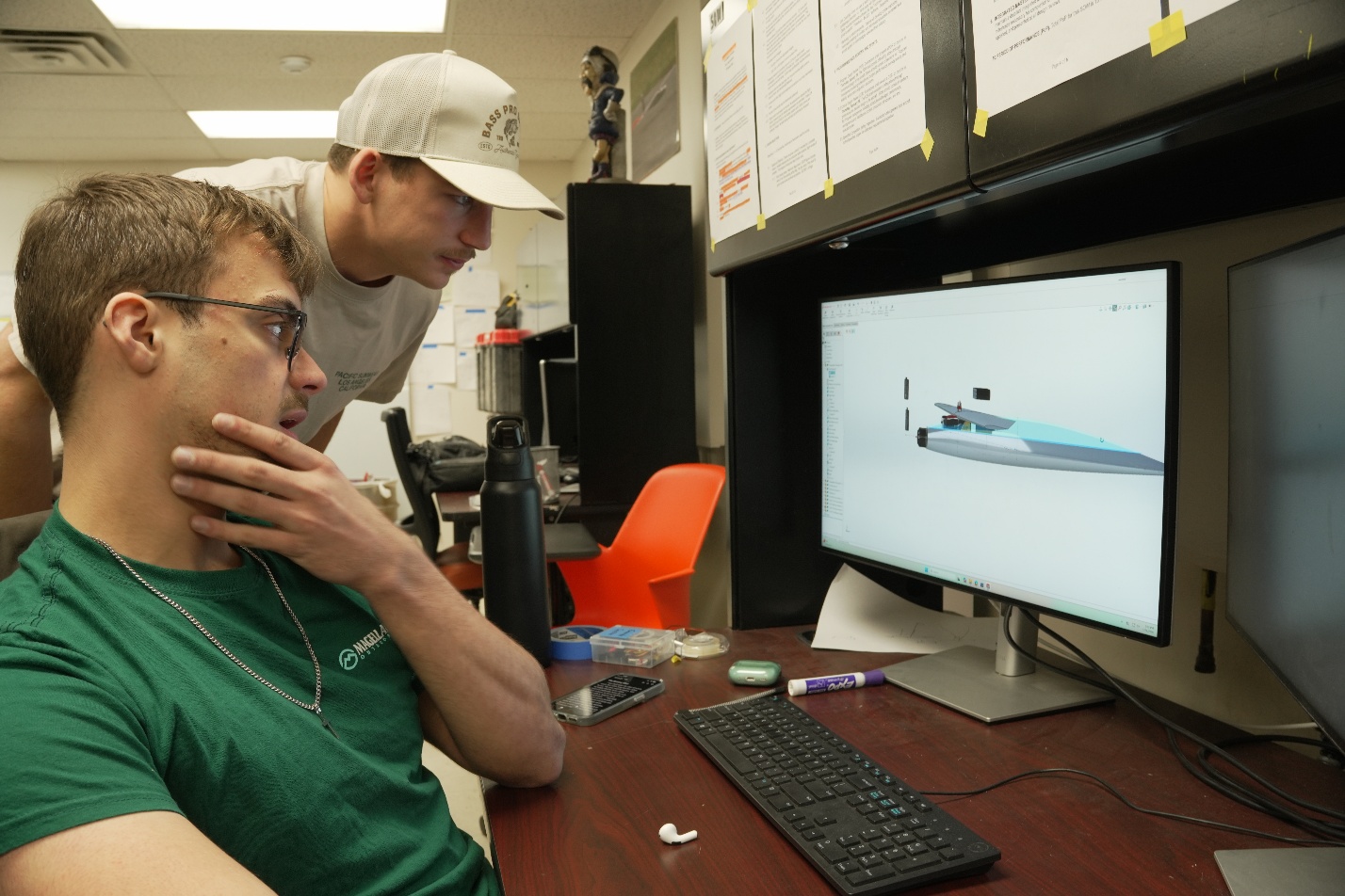 Initial CAD models on SolidWorks